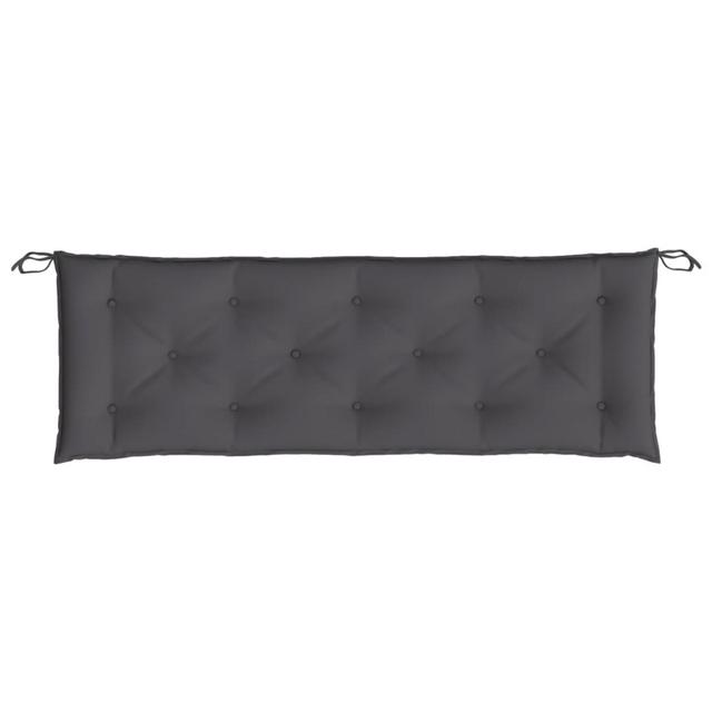 BM325748 59 in. Andy Outdoor Cushions for Bench & Dark Gray Oxford Fabric