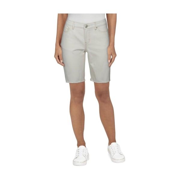 81282689 Ladies Natural Reflections Osage Bermuda Shorts, Ecru - Size 12