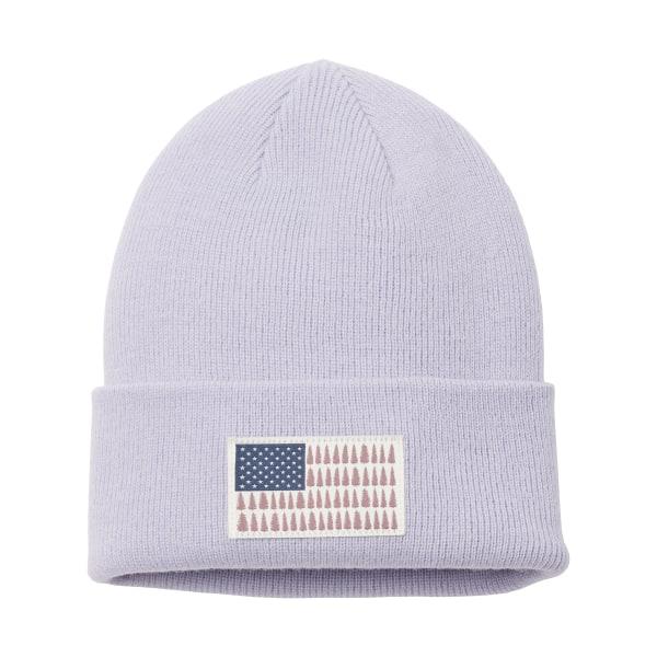 81417063 Tree Flag Cuffed Beanie for Ladies, Snowdrift - One Size Fits Most