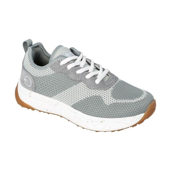 81454267 Aura Lace-Up Casual Shoes for Ladies, Gray & Light Gray - Size 7M