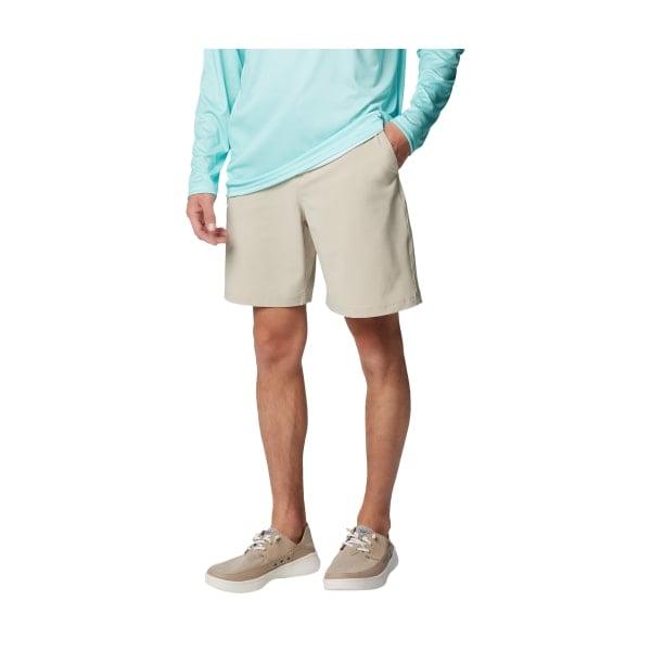 81420647 PFG Grander Marlin III Offshore Shorts for Men, Fossil - 38 in. Waist - 8 in. Inseam