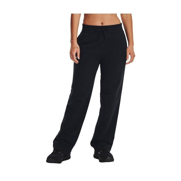 Under Armour 81427239 Rival Fleece Straight Leg Pants for Ladies, Black & White - 4XL - Tall Inseam