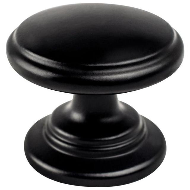 Traditional Advantage Two Matte Black Tiered Knob