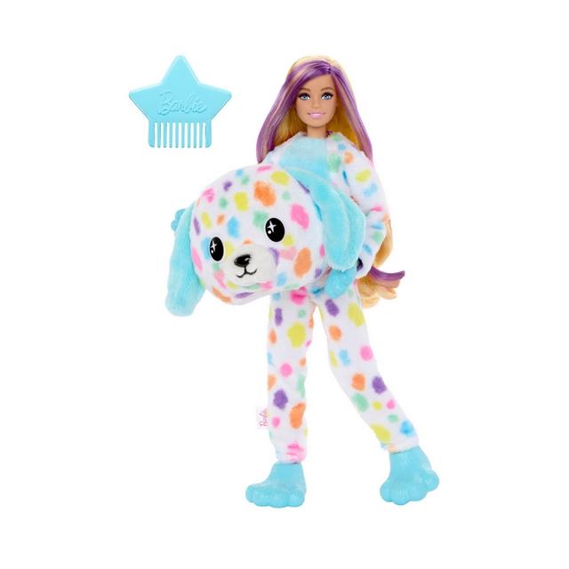 HRK41 Barbie Cutie Reveal Doll Color Dream Series, Dalmatian Plush Costume