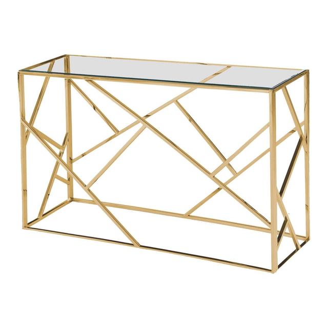 Stainless Steel Living Room Gold Sofa Table