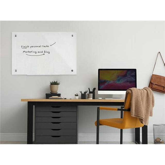 GL074407 24 x 36 in. Non-Magnetic River Glass Dry-Erase Board
