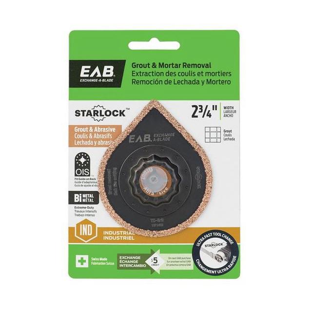 2.75 in. Bimetal Grout & Mortar - Starlock Industrial Oscillating Accessory - Exchangeable