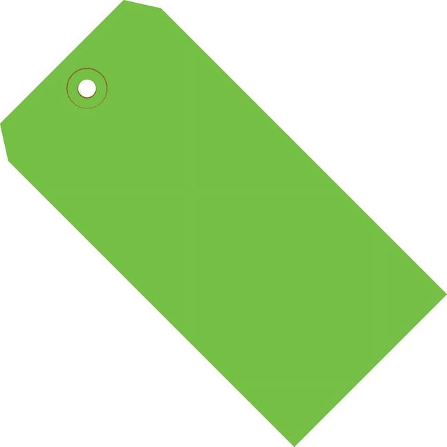 8 x 4 in. Green 13 Point Shipping Tags - Pack of 500