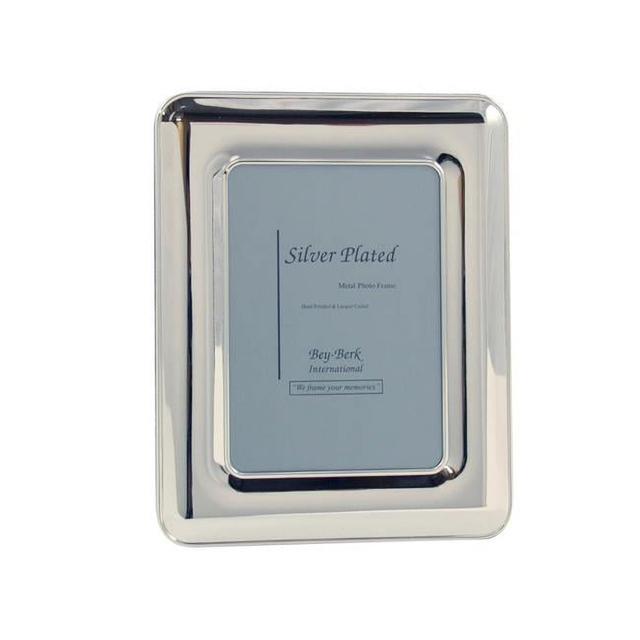 International  8 x 10 in. Silver Plated Picture Frame with Easel Back - 13 x 11 x 0.50 in.
