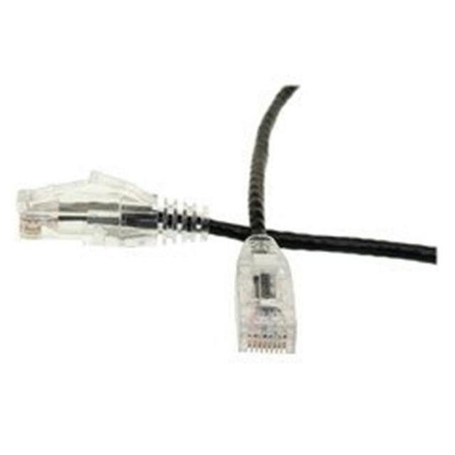 6 ft. Slim Cat6 Ethernet Patch Cable - Snagless Boot&#44; Black