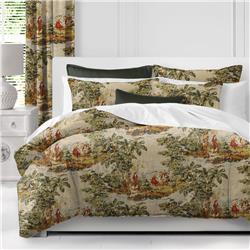 COU-SOL-RED-CVT-SQ-3PC Countryside Coverlet & 2 Pillow Shams Set&#44; Red - Super Queen Size - 3 Piece