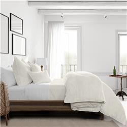 Vanessa Comforter & 2 Pillow Shams Set&#44; Ivory - Super King Size - 3 Piece