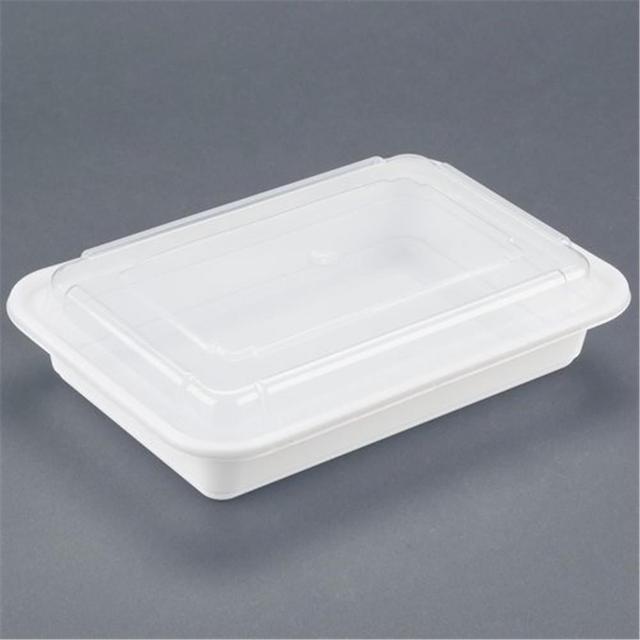 Versatainer Rectangular Combo - White Base With Clear Lid - 28 Oz.
