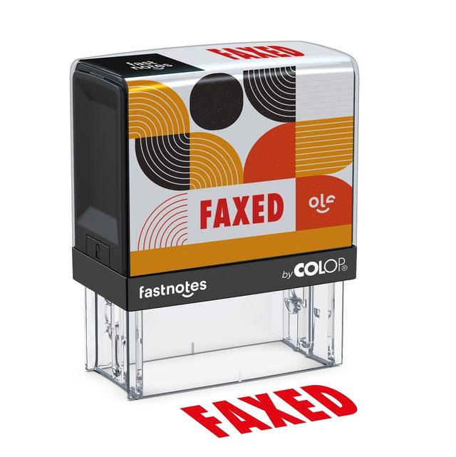 168986  Fastnotes, FAXED, red