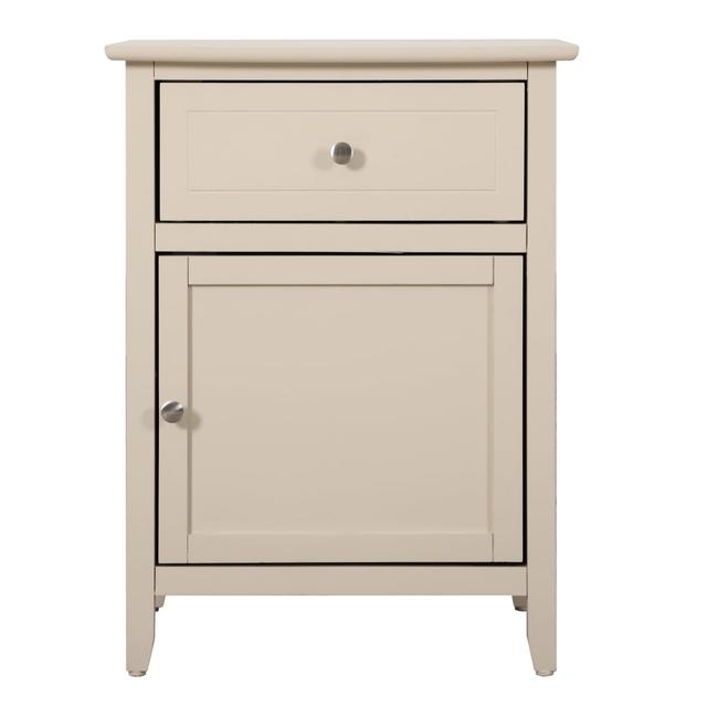 PF-G1415-N-75 25 x 15 x 19 in. Lzzy 1-Drawer Nightstand, Beige