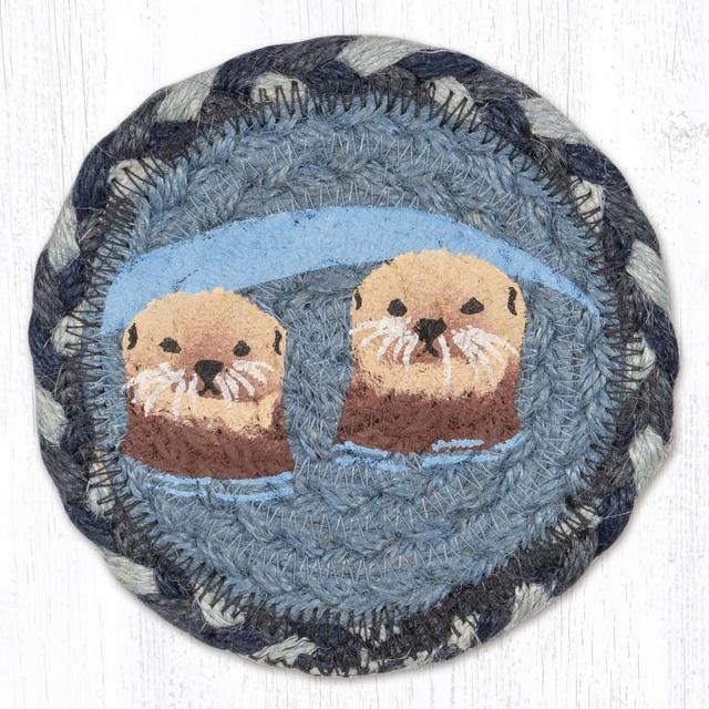 31-IC869SO 5 x 5 in. IC-869 Sea Otters Printed Coaster
