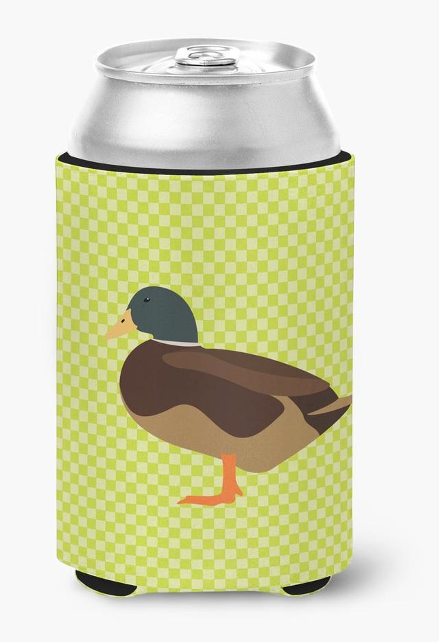 BB7693CC Silver Bantam Duck Green Can or Bottle Hugger