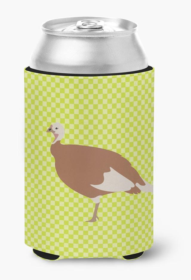 Jersey Buff Turkey Hen Green Can or Bottle Hugger - Green