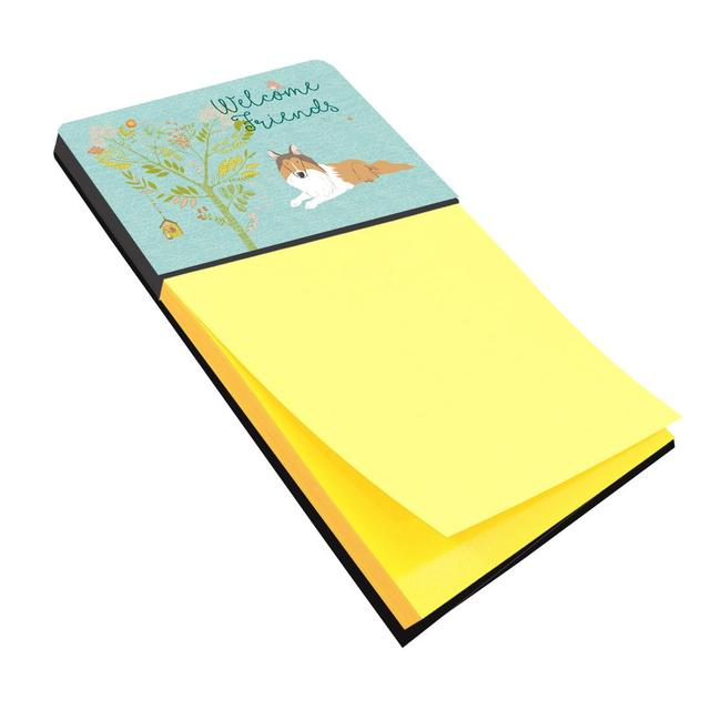 BB7584SN Welcome Friends Collie Sticky Note Holder