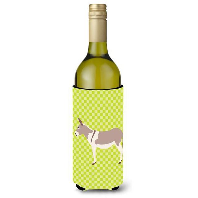 BB7672LITERK Australian Teamster Donkey Green Wine Bottle Beverge Insulator Hugger