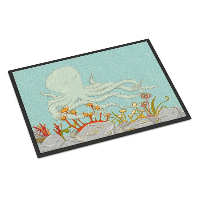 Octopus Underwater Scene Indoor or Outdoor Mat - 18 x 27 in.