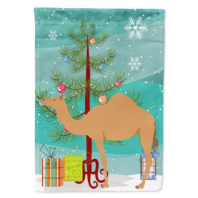 BB9184CHF Arabian Camel Dromedary Christmas Flag - Canvas House Size