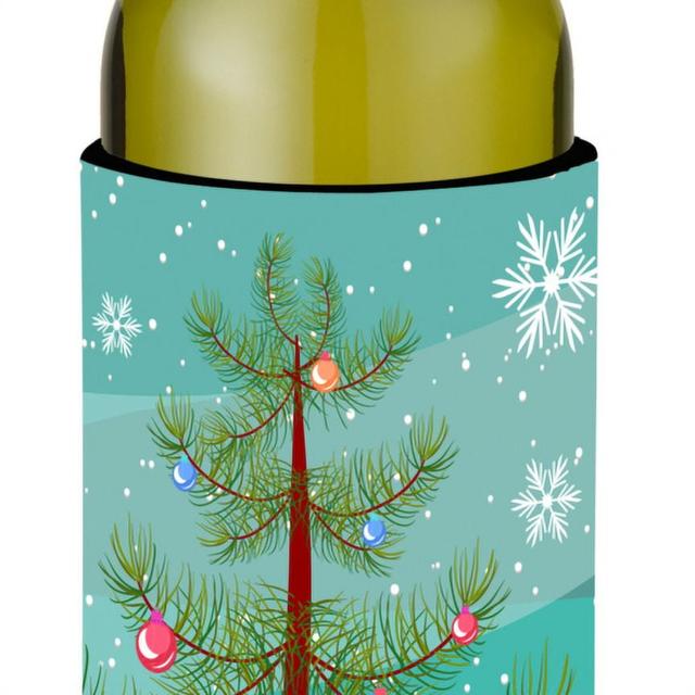 BB9254LITERK Welsh Black-Necked Goat Christmas Wine Bottle Beverge Insulator Hugger