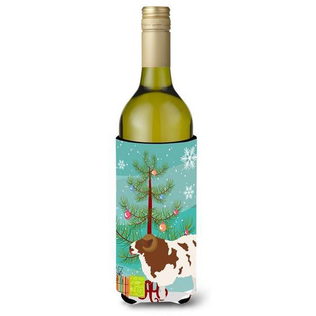BB9342LITERK Jacob Sheep Christmas Wine Bottle Beverge Insulator Hugger