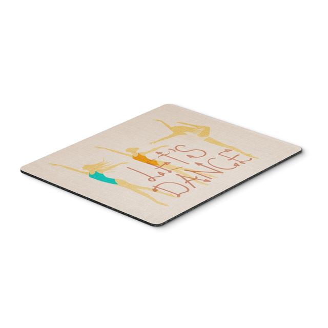 Lets Dance Linen Light Mouse Pad&#44; Hot Pad or Trivet