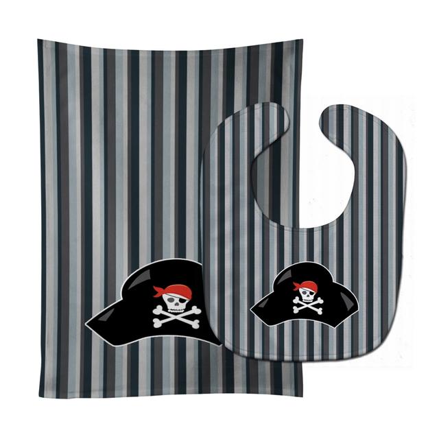 Pirate Hat Baby Bib & Burp Cloth