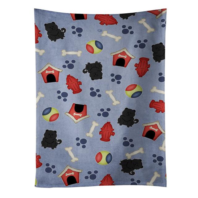 Dog House Collection Chow Chow Black Kitchen Towel