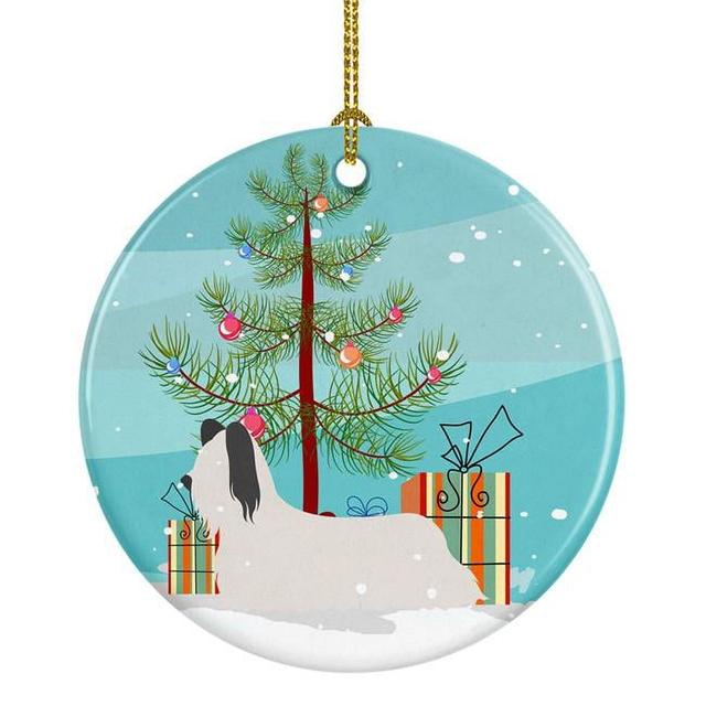 Skye Terrier Christmas Ceramic Ornament