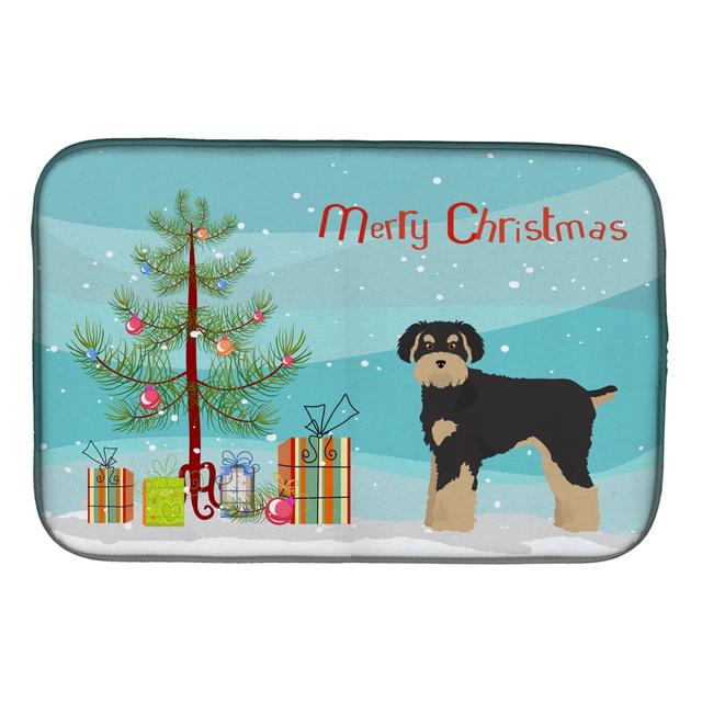 CK3866DDM Schnoodle Christmas Tree Dish Drying Mat