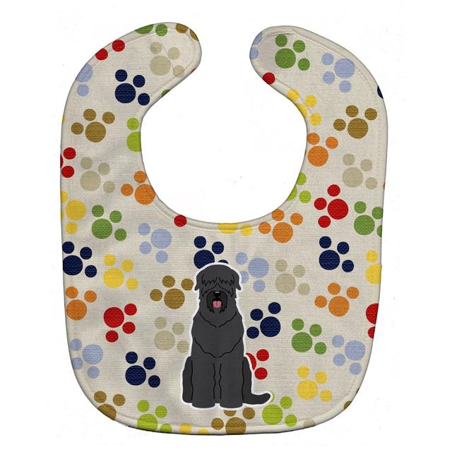 Pawprints Black Russian Terrier Baby Bib