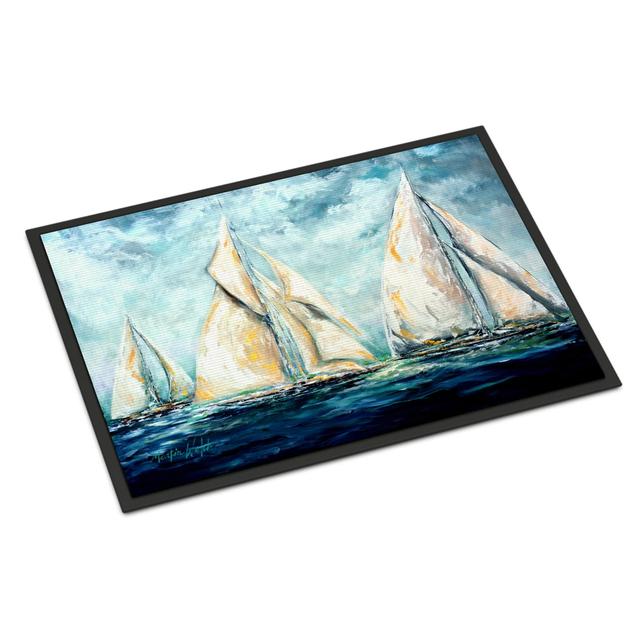 18 x 27 in. The Last Mile Sail boats Indoor or Outdoor Mat