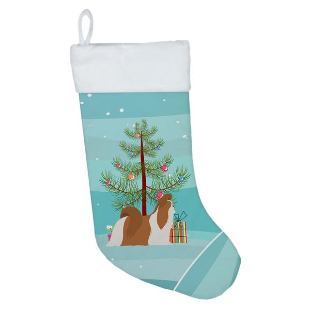 Shih Tzu Merry Christmas Tree Christmas Stocking