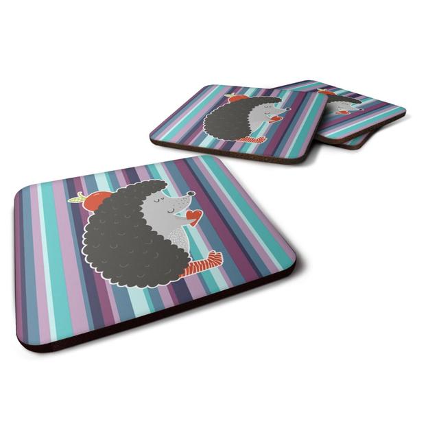 Hedgehog Foam Coasters - Set of 4