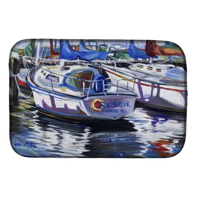 JMK1081DDM Sunshine Sailboat Dish Drying Mat