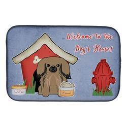 Dog House Collection Pekingnese Tan Dish Drying Mat