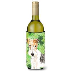 Shamrocks Fox Terrier Wine Bottle Beverge Insulator Hugger