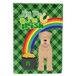 WDK4919GF 15.5 x 11.25 in. Red Wheaten Terrier Saint Patricks Day Flag - Garden Size