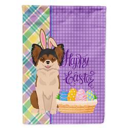 WDK4977GF 11.25 x 15.5 in. Longhaired Black & Red Chihuahua Easter Garden Flag
