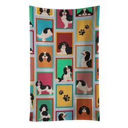 25 x 15 in. Unisex Lots of Tricolor Cavalier Spaniel Kitchen Towel