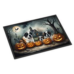 DAC2050MAT 18 x 27 in. Unisex Saint Bernard Spooky Halloween Doormat
