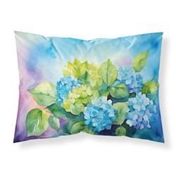 20.5 x 30 in. Unisex Hydrangeas in Watercolor Fabric Standard Pillowcase