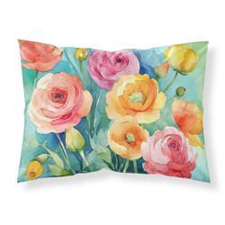 20.5 x 30 in. Unisex Ranunculus in Watercolor Fabric Standard Pillowcase
