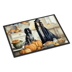 18 x 27 in. Unisex Afghan Hound Fall Kitchen Pumpkins Doormat
