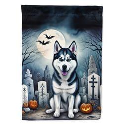 DAC2055GF 15.5 x 11.25 in. Siberian Husky Spooky Halloween Garden Flag