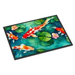 0.15 x 18 x 27 in. Koi Fish Doormat