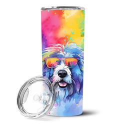 DAC2534TBL20 3 x 8.25 x 3 in. Old English Sheepdog Hippie Dawg Stainless Steel Skinny Tumbler